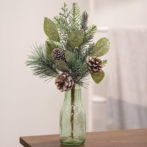 Newport Snowy Mixed Greens & Cone Pick 16 - The Fox Decor