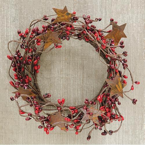Pip Berry Ring With Stars Red and Burgundy 4 - The Fox Decor