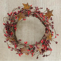 Pip Berry Ring With Stars Red and Burgundy 4 - The Fox Decor