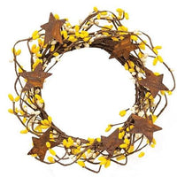 Pip Berry Ring With Stars Yellow & Cream 4 - The Fox Decor