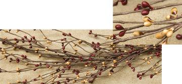 Burg Gold Pip Wispy Garland 4' - The Fox Decor