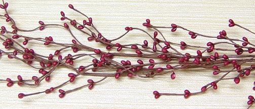 Burgundy Pip Wispy Garland 4' - The Fox Decor