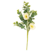 Cream Poppy & Eucalyptus Bush - The Fox Decor