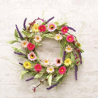 Spring Mix Daisy Wreath - The Fox Decor