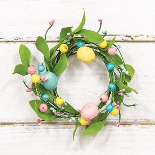 Easter Eggs & Herb Leaves Ring - The Fox Decor