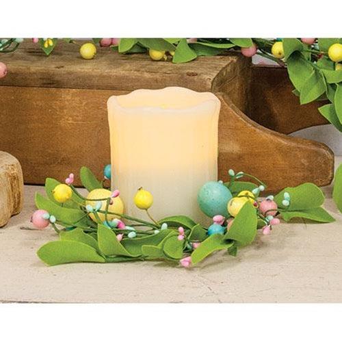 Easter Eggs & Herb Leaves Ring - The Fox Decor