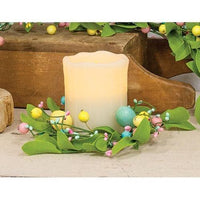 Easter Eggs & Herb Leaves Ring - The Fox Decor