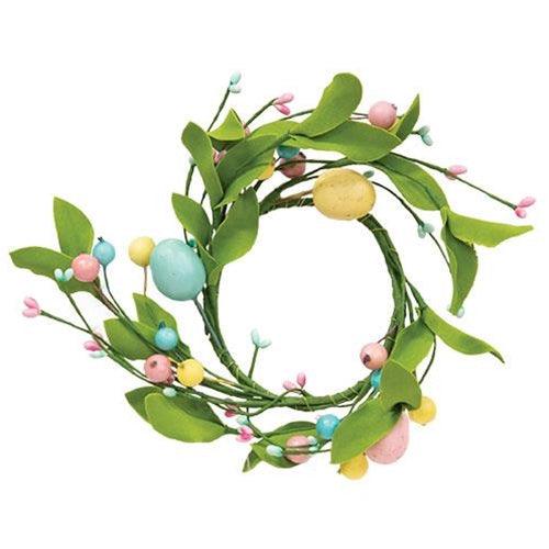 Easter Eggs & Herb Leaves Ring - The Fox Decor