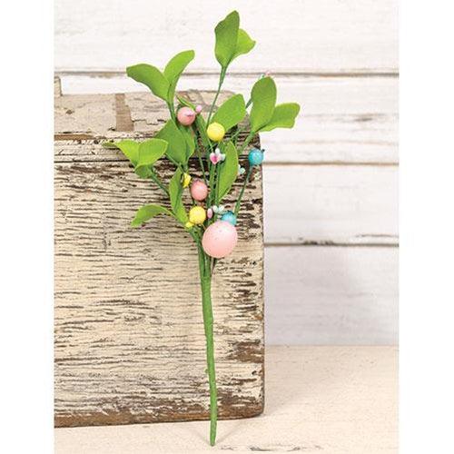 Easter Eggs & Herb Leaves Pick 12 - The Fox Decor