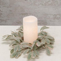 Sparkle Holiday Mistletoe Candle Ring - The Fox Decor