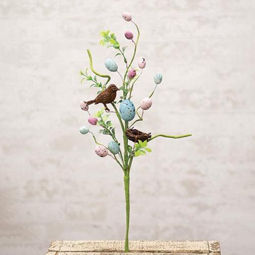 Eggs with Bird and Nest Spray - The Fox Decor