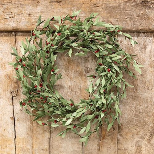 Red Pip & Herb Wreath