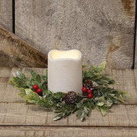 Snowy Boxwood & Berry Ring - The Fox Decor