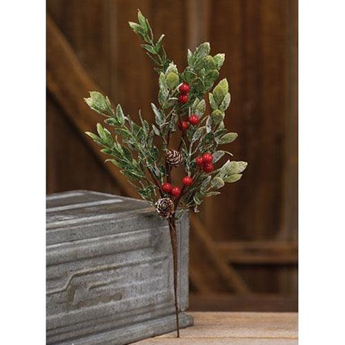 Snowy Boxwood & Berry Pick - The Fox Decor