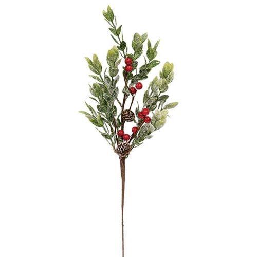 Snowy Boxwood & Berry Pick - The Fox Decor