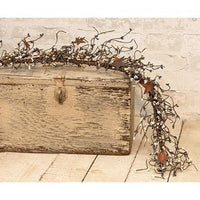 Pip Berry Garland With Stars Farmhouse Mix 40 - The Fox Decor