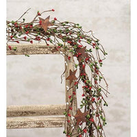 Pip Berry Garland With Stars Holiday Combo 40 - The Fox Decor