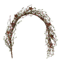 Pip Berry Garland With Stars Holiday Combo 40 - The Fox Decor