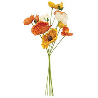 Orange Cream & Yellow Poppy Bush - The Fox Decor