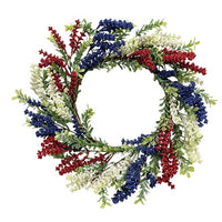 Thumbnail for Red White & Blue Heather & Boxwood Wreath 18 - The Fox Decor