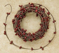 Burgundy Pip String Garland 18 ft - The Fox Decor