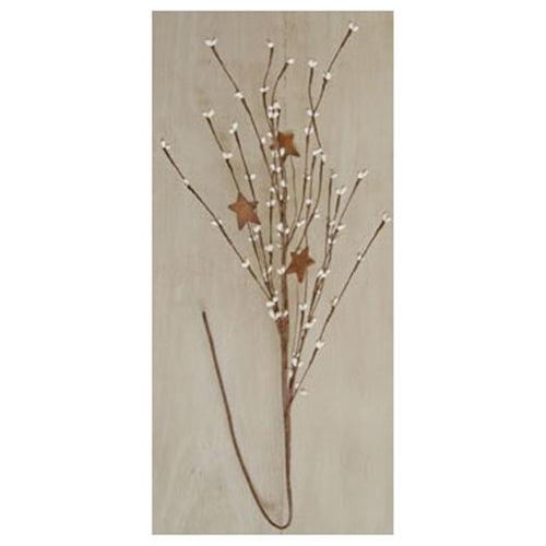 Ivory Pip & Star Spray 24 - The Fox Decor