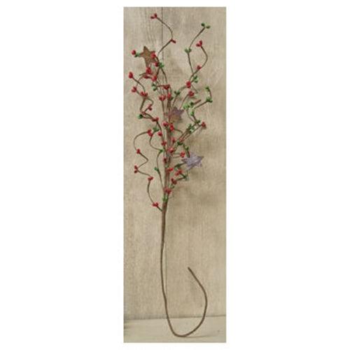 Red Green Pip & Star Spray 24 - The Fox Decor
