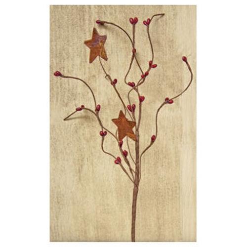 Burgundy Pip & Star Pick 12 - The Fox Decor