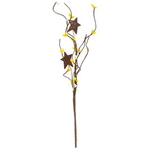 Yellow & Cream Pip & Star Pick 12 - The Fox Decor