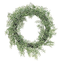 Frosted Green Little Luna Leaves Wreath 20 - The Fox Decor