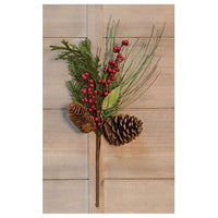 Berry Pinecone Pick 18 - The Fox Decor