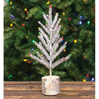 Snazzy Silver Tinsel Tree 16 - The Fox Decor