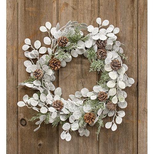 Silver Dollar Shine Wreath - The Fox Decor