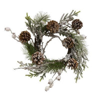 Flocked Berry Pine Wreath - The Fox Decor