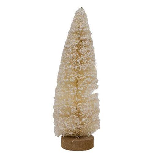 Flocked White Bottle Brush Tree 12 - The Fox Decor