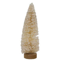 Flocked White Bottle Brush Tree 12 - The Fox Decor