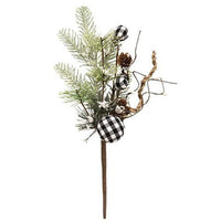 Black & White Country Gingham Bells Pick - The Fox Decor