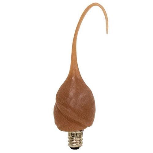 Cinnamon Silicone Flame Cover w Replaceable Bulb - The Fox Decor