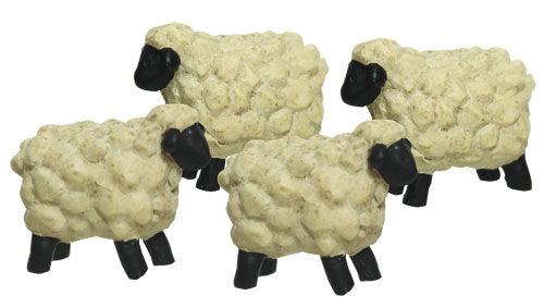 4 Set Mini Folkart Sheep - The Fox Decor