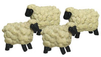 4 Set Mini Folkart Sheep - The Fox Decor
