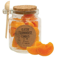 Peach Wax Melt Jar w Spoon - The Fox Decor