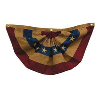Burlap Americana Bunting 48x24 - The Fox Decor