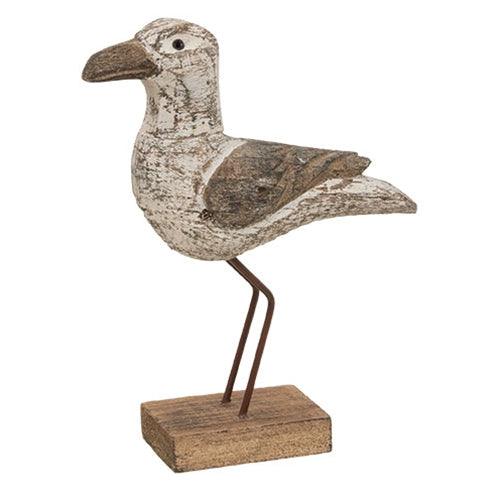 Weathered Wood Seagull Sitter - The Fox Decor