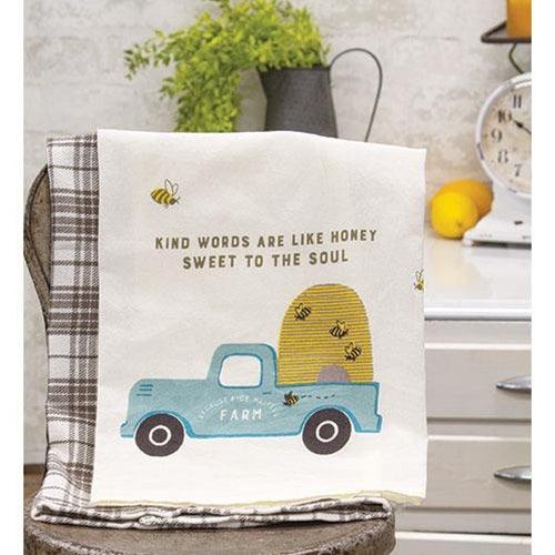 2 Set Kind Words Kitchen Towels - The Fox Decor