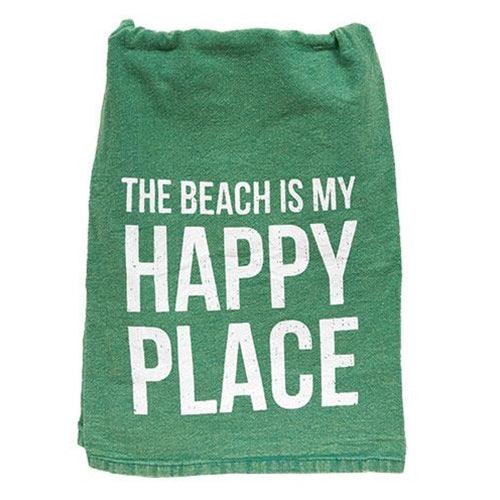 The Beach is my Happy Place Dish Towel - The Fox Decor