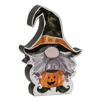 Trick or Treat Witch Gnome Chunky Sitter - The Fox Decor