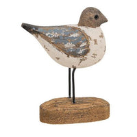 Weathered Wood Sandpiper Sitter - The Fox Decor