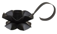 Black Flower Taper Holder - The Fox Decor