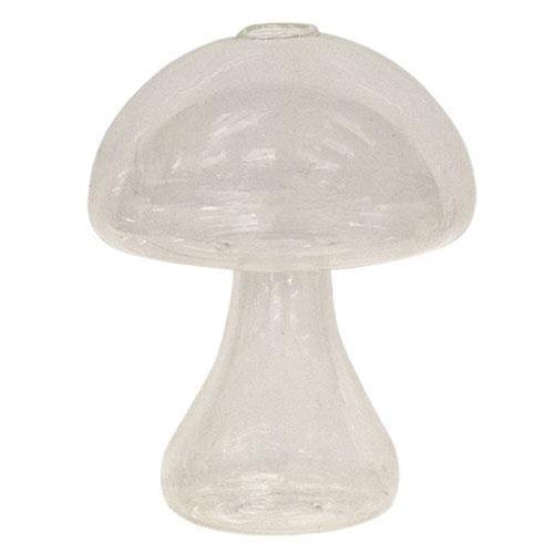 Glass Standing Mushroom Vase - The Fox Decor