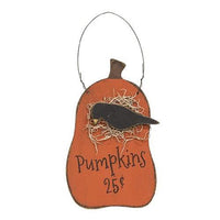 Pumpkins 25 Cents Crow & Pumpkin Hanger - The Fox Decor